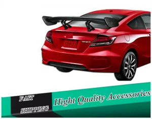Type 3 Universal 57" GT Spoiler Wing Carbon Fiber Look JDM Adjustable Rear Trunk - Picture 1 of 8