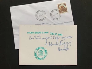 JOLANDO NUZZI (†1986) Bischof Italien signed signiertes Konvolut 1981 autograph - Bild 1 von 1