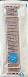 Nylon Band Compatible Apple Watch 38 40 41mm Adjustable Stretch Solo Loop Pink - Picture 1 of 2