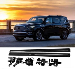 Black Power Deployable Electric Running Board Fits for Infiniti QX80 2013+ - Foto 1 di 9