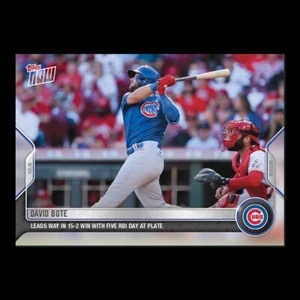 2022 Topps Now #1025 David Bote Cubs (PR-369) - Picture 1 of 2