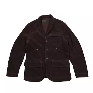 Polo Jeans Ralph Lauren Corduroy Blazer Brown Vintage Jacket Men L - Picture 1 of 12