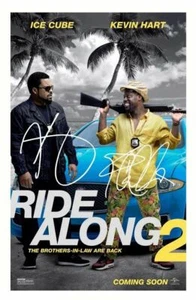 KEVIN HART & ICE CUBE - RIDE ALONG 2 AUTOGRAPH SIGNED PHOTO POSTER PRINT - Picture 1 of 1