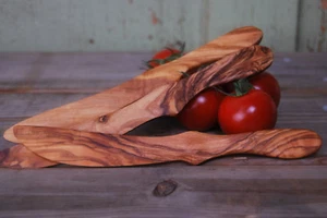 Buttermesser aus Olivenholz Butter Messer Holzmesser Streichmesser Holz Unikat - Bild 1 von 7