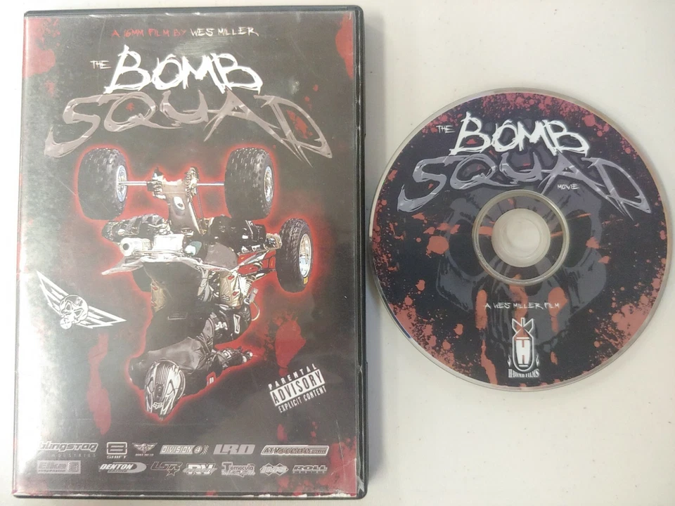 The Bomb Squad DVD Wes Miller 16mm ATV stunts video film Jon Guetter Ryan Bemis - Image 1 of 1
