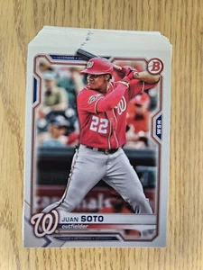 Juan Soto 53 Card Lot of 2021 Bowman #67 Yankees Nationals Padres - Picture 1 of 3