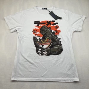 NWT Romwe Godzilla Japanese Graphic T-Shirt Size Large Nice Cotton Unworn - Picture 1 of 6