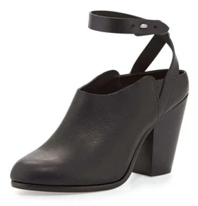 NEW RAG & BONE Kenny Leather Ankle Strap Clog Black (Size 36) - MSRP $450.00! - Picture 1 of 12