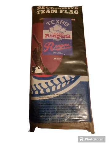 Texas Rangers NEW Decorative 28” X 44” Team Flag. MLB Baseball NWT Cover