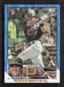 DREW MAGGI 2023 Topps Update Pirates Blue Foil Rookie Card #/999 - Picture 1 of 2
