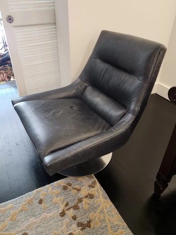 POSTMODERN DESIGNER LEATHER LOUNGE CHAIR Cover