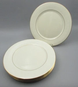 Lenox USA China COURTYARD Gold Dinner Plates - Set of Six - Picture 1 of 3