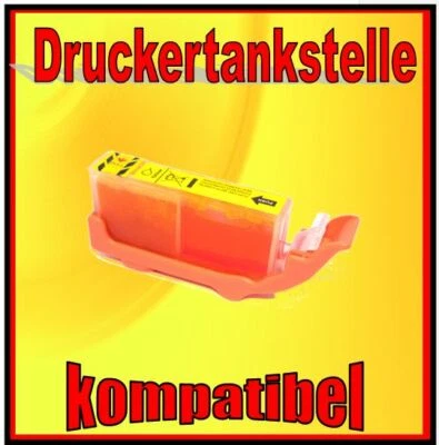 Comp. Cartridge Canon Pixma Replaces CLI-521Y IP 3600 4600 4700 Mp 540 550 560 - Image 1 of 3