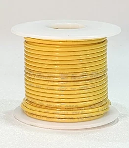 Cable conductor de cobre desnudo TFFN 16 AWG (26/30) ~ amarillo ~ 50 pies - Imagen 1 de 1
