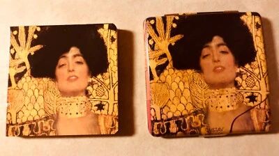 Vintage MINI ADDRESSBUCH GUSTAV KLIMT Address Book in ‘The Kiss’ Metal Case NEW - Image 1 of 4