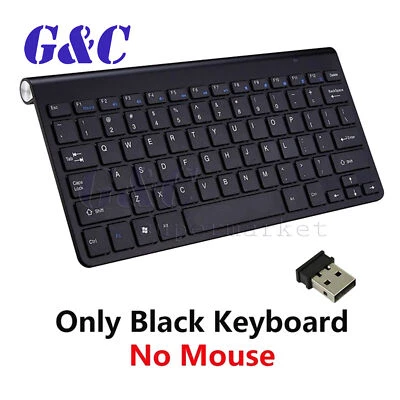 Slim 2.4GHz Cordless Wireless Keyboard and Mouse Set For PC MAC Laptop Tablet - Image 1 of 4