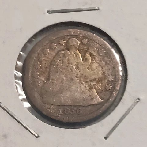 1856 seated liberty dime Cover