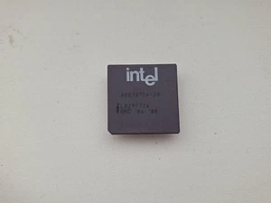 Intel A80387DX-20 80387 vintage 387 FPU GOLD - Afbeelding 1 van 2