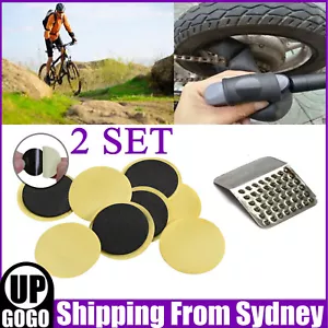 20 Pieces Bicycle Bike Puncture Patches Repair Kit Tire Tube Glueless Patch AU - Picture 1 of 8
