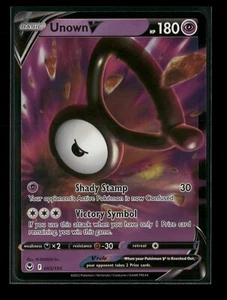 Unown V 065/195 Silver Tempest HOLO Pokemon Card NM - Picture 1 of 2