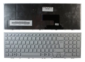 Layout Française Blanc Cadre Blanc Clavier Pour Sony Vaio VPCEH1S0E/L - Picture 1 of 1
