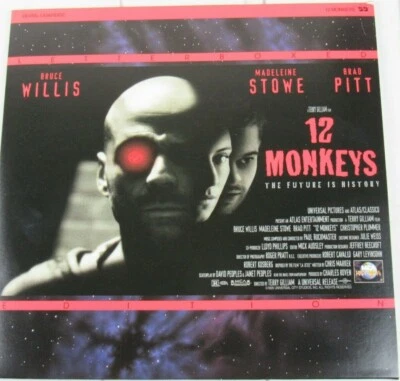 12 Monkeys, Bruce Willis, Letterbox Extended Play Laser Disc R Foto 1 de 2