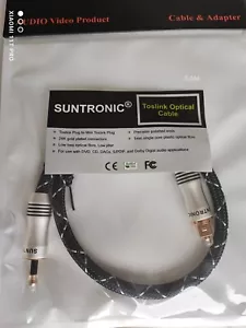 Toslink optisches Audio Digital Kabel  auf Klinkenkabel Stecker 3,5 mm LWL - Bild 1 von 1