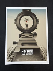 Monsters Dark Continent by Orlando Arocena Edition of 240 Screen Print poster - Picture 1 of 3