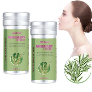 2Pcs Hair Wax Stick Broken Hair Finishing Hair Wax Stick Hair Styling Non-Greasy - Picture 1 of 19