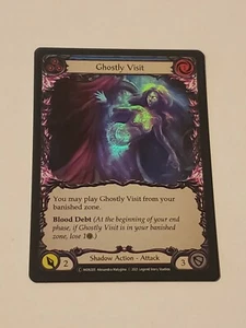 Ghostly visit foil (blue) monarch Unlimited edition NM Flesh And Blood tcg - Picture 1 of 2