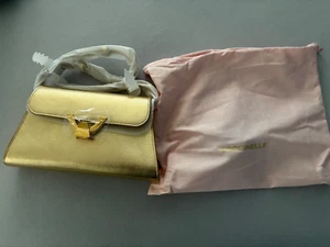 COCCINELLE Dew Handbag Grained Leather Schultertasche Tasche Golden goldfarben - Bild 1 von 5