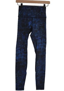 Lululemon Wunder Under Hi-Rise Tight 27" City Lights Multi Blue Black Size 4 EUC - Picture 1 of 6