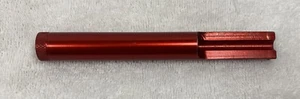Raymer Valmet bore guide, cleaning guide, Red Aluminum - Picture 1 of 5