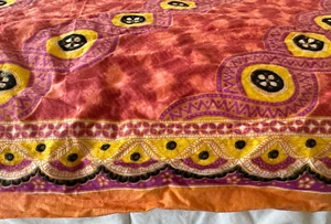 African Fabric Guaranteed Veritable Java Batik Original 112305 Pre-washed 92x42 - Picture 1 of 12