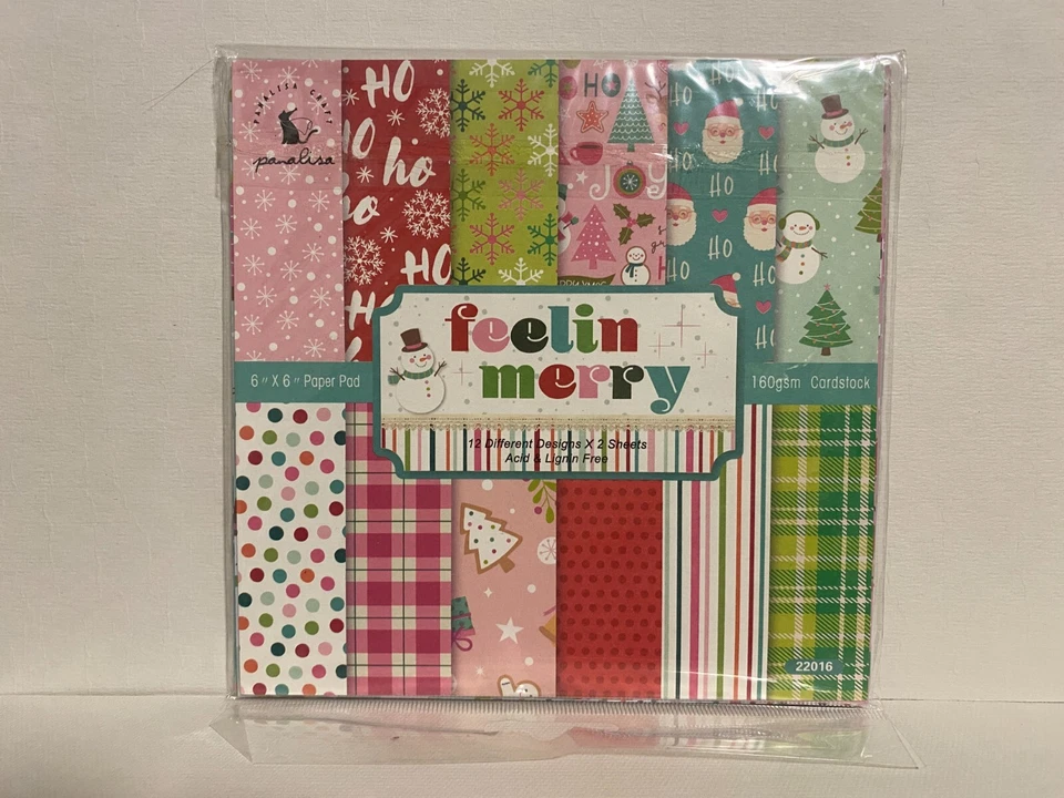 Paquetes de papel para álbumes de recortes y diarios 160 gsm 6"x6" - 24 shts/paquete - tu elección Foto 1 de 1