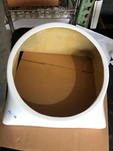 SCRATCHED/DENTED Single 15 fiberglass speakerbox FACEPLATE MDF WHITE 115-18 - Picture 1 of 6