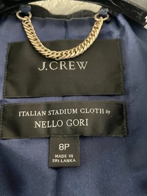 *NUEVO* JCREW - 8 Petite parka castillo en estadio italiano - tela lana Foto 1 de 4