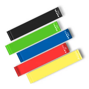 Single or Set of 5 Resistance Loop Bands for Exercise Sports Fitness + Carry Bag - Picture 1 of 5