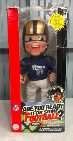 St. Louis Rams Animated Rockin' Randall Monday Night Football Figure Hank AS IS Cover