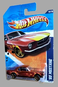 2011 Hot Wheels '65 MUSTANG HARDTOP Heat Fleet 11 Metallic Copper Hood Opens MOC - Picture 1 of 14