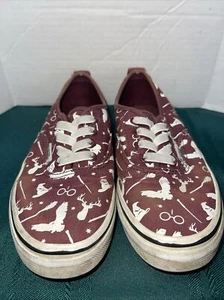 Vans x Harry Potter Kinder Größe 3,0 Slipper Sneaker Burgund Weiß - Bild 1 von 6