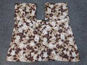 Route 66 Womens Pants 14 Brown floral straight stretch fit - Picture 1 of 11