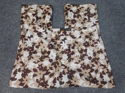 Route 66 Womens Pants 14 Brown floral straight stretch fit - Image 1 of 4