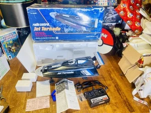 NEW NOB Vintage 1980s Nikko JET TORNADO Radio Remote Control RC Boat 1:10 Toy - Picture 1 of 11