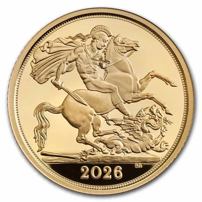 2026 Great Britain Gold Half Sovereign Proof Coin (Yellow Gold) - Image 1 of 4