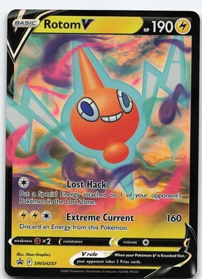Rotom V - SWSH257 Promo Holo SWSH: Sword & Shield Promo Cards NM Pokémon - Image 1 of 2