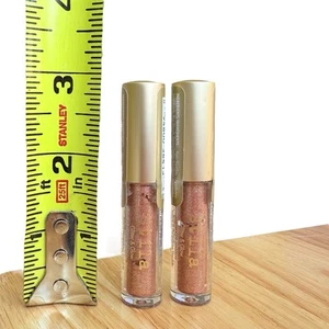 2 sombras de ojos líquidas Stila Glitter & Glow en KITTEN KARMA 0,03 oz 1 ml MINI Sparkle - Imagen 1 de 2