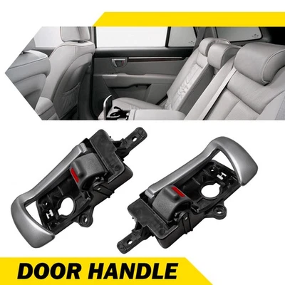 Interior Inner Inside Door Handle Left Right for Hyundai Santa Fe 2007 to 2012 D - Imagem 1 de 4