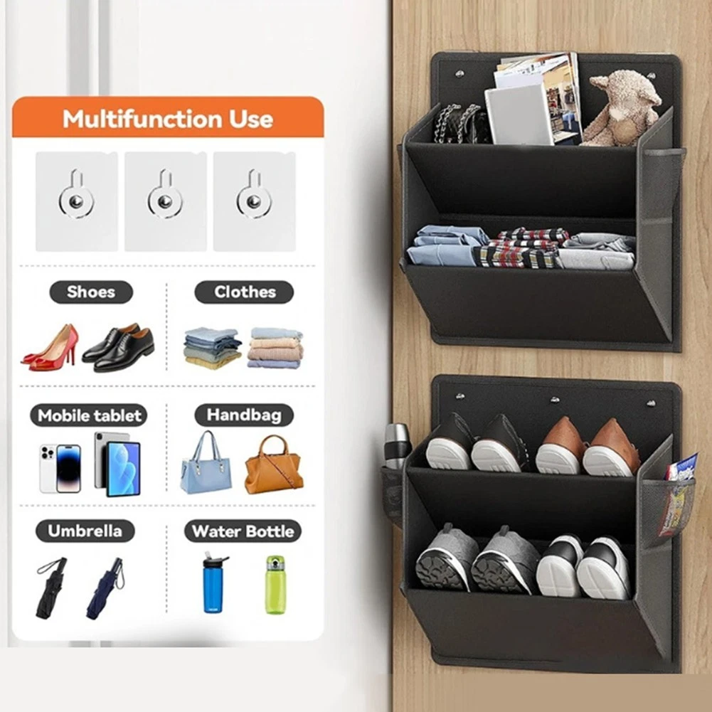 Schuh-Organizer Für Die Tür – 10 Etagen, Extra Große Taschen, Hält Bis Zu 34 Kg