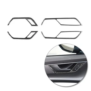 Carbon Fiber Inner Pull Hand Panel Trim Sticker For For Audi A6 A7 2019-2020  - Picture 1 of 16